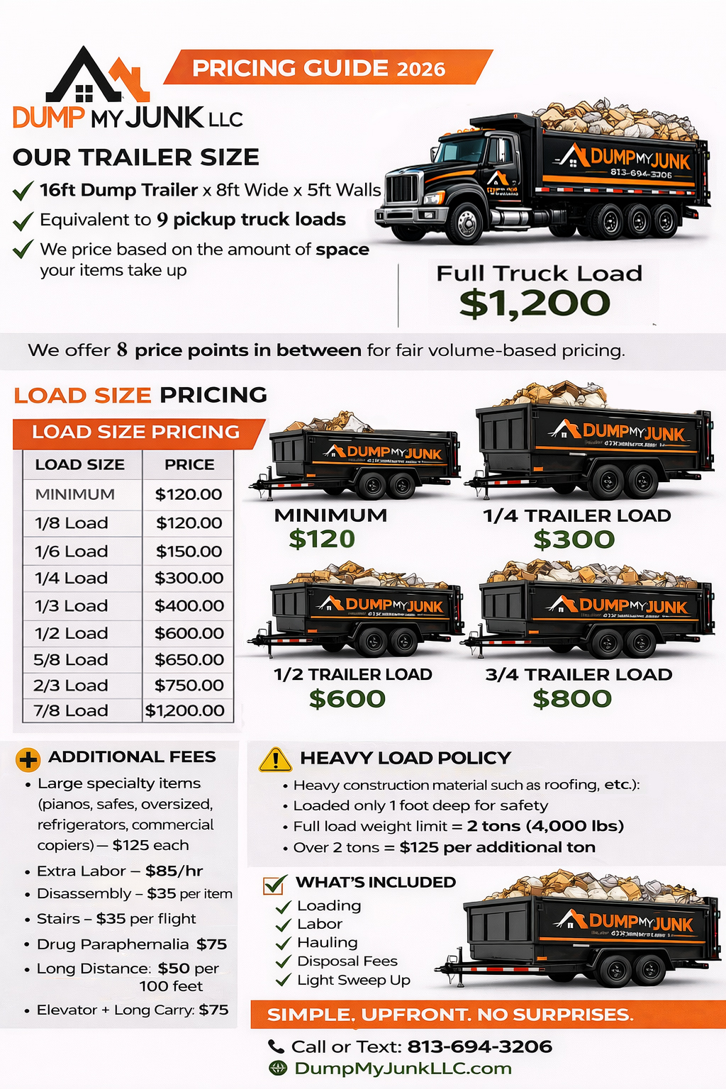 Dump My Junk Pricing